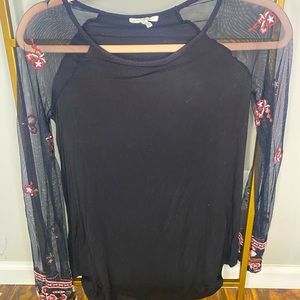 Maurices black long sleeve top